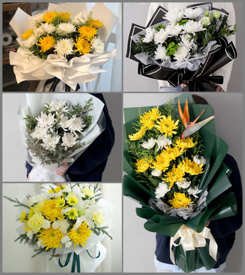 广东梅州市五华县棉洋镇溜沙村白事花束代送